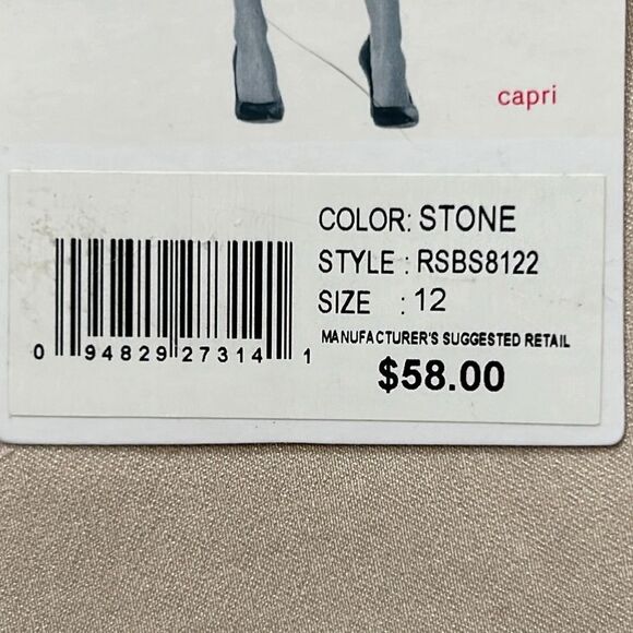 NEW Rafaella Light Tan Capris - Picture 3 of 7